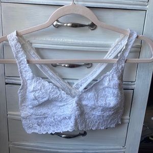 Aerie white lace bralette